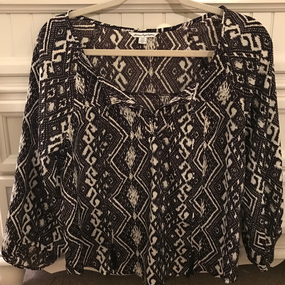 American Eagle Outfitters- patterned blouse
